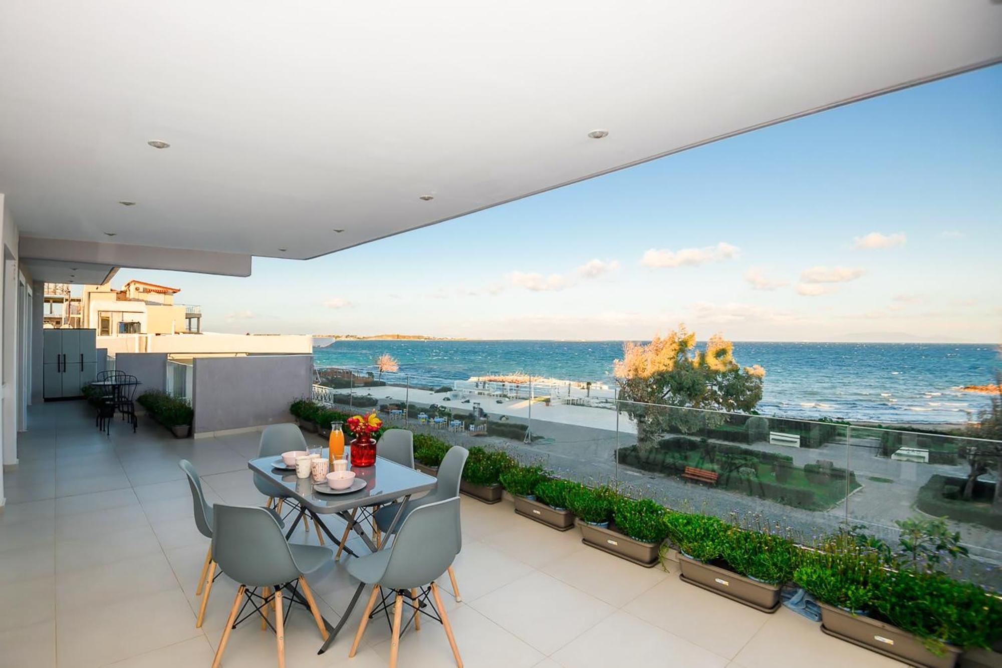 Beachfront Artemida Retreat - Peony Seabreeze Gem Eksteriør bilde